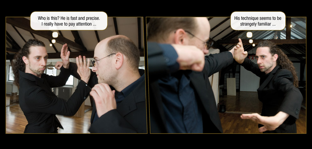 The Master thinking about his opponent.